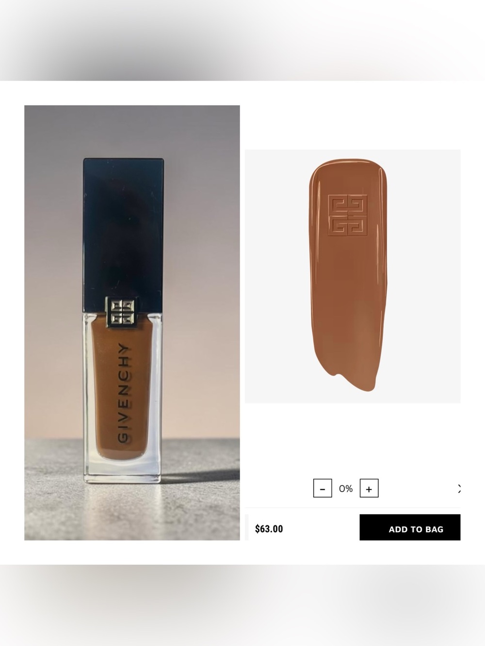 Givenchy Prisme Libre Skin-Caring Glow Foundation in 6N